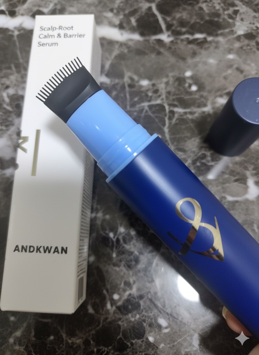 Scalp Root Calm & Barrier（コンブ一体型＋リフィル セット）/ANDKWAN/スカルプブラシを使ったクチコミ（1枚目）