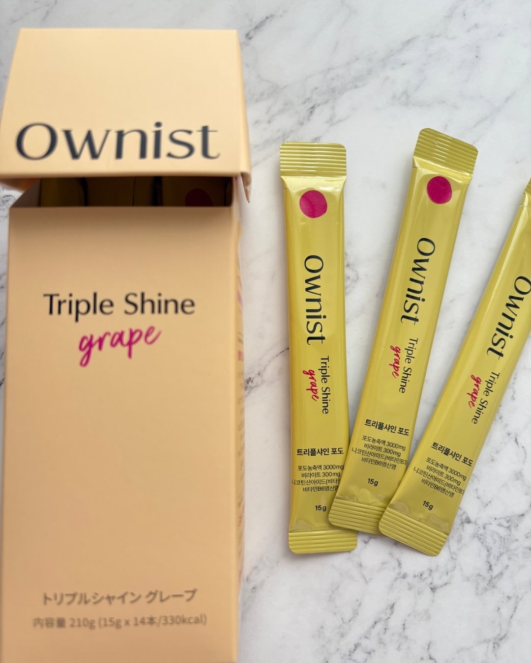 トリプルシャイン グレープ/Ownist/美容サプリメントを使ったクチコミ（1枚目）