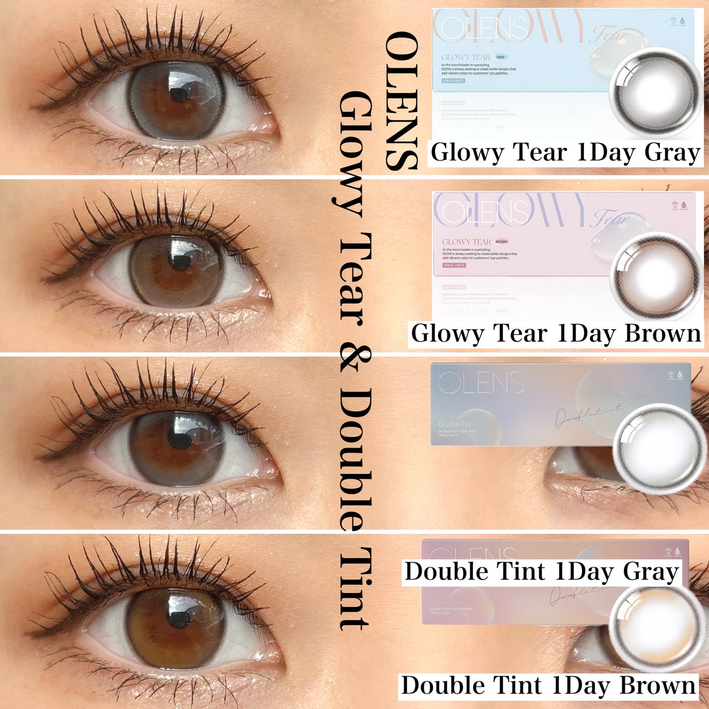 Double Tint 1day/OLENS/カラーコンタクトレンズを使ったクチコミ(1枚目)