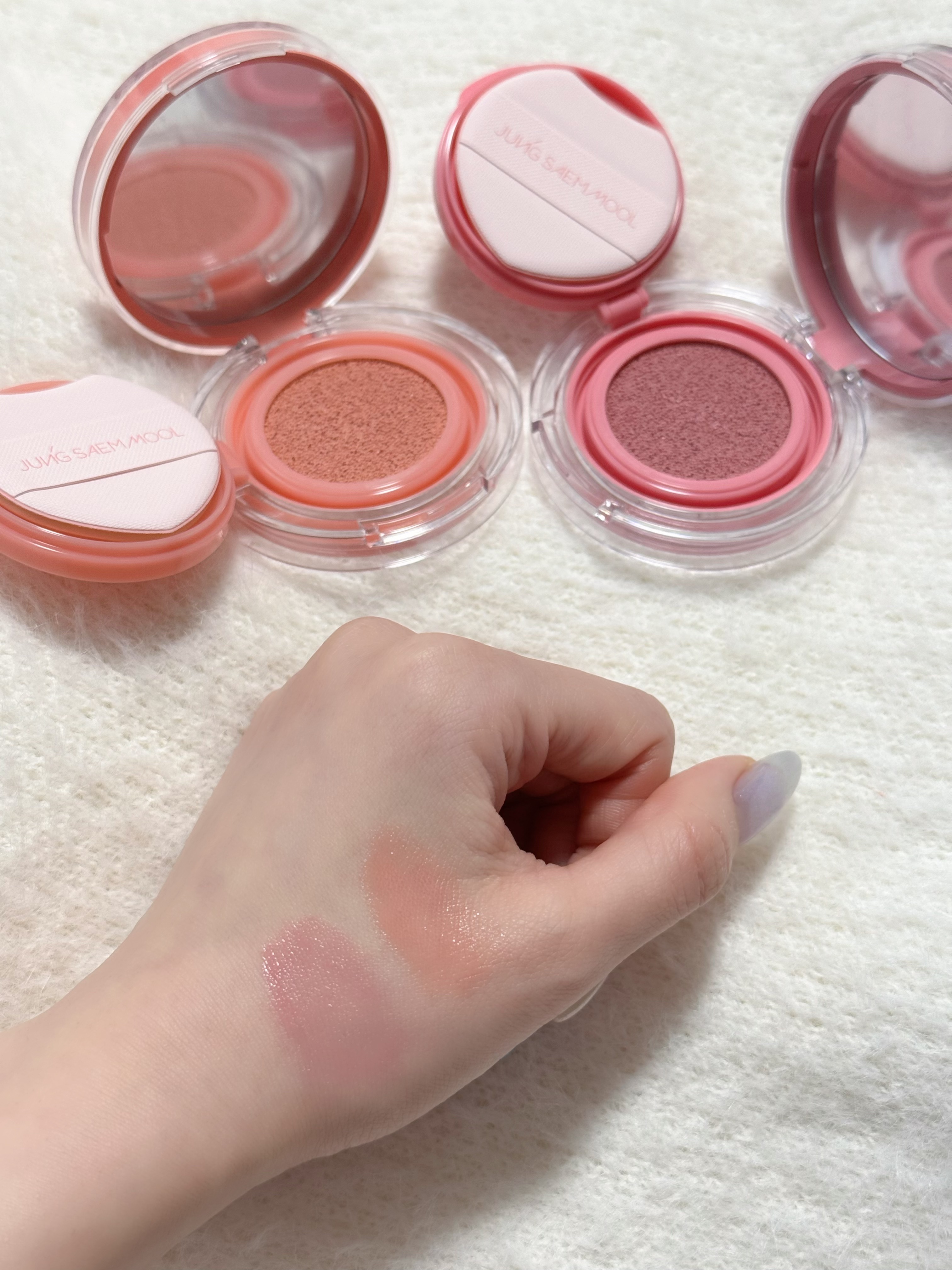 アーティストクッションブラッシュ/JUNG SAEM MOOL/リキッドチークを使ったクチコミ（3枚目）