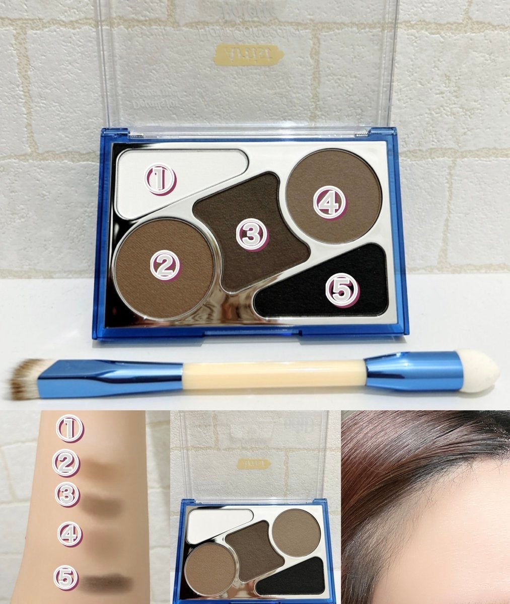 ヘアコンシーラーパレット&アーティスト デュアルブラシ/odiD/その他スタイリングを使ったクチコミ(2枚目)