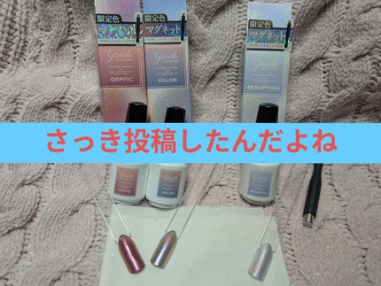 ジーニッシュマニキュア(マグネット)/ジェルミーワン/マニキュアを使ったクチコミ(2枚目)