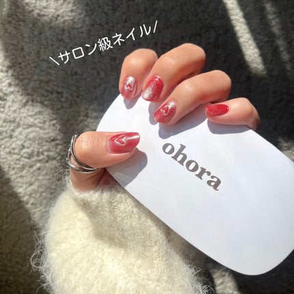 セミキュアジェルネイル(ハンド)/ohora/ネイルシールを使ったクチコミ(1枚目)