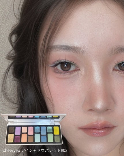 16-Color Natural Star Eye Shadow Palette/CHEERYEP/アイシャドウパレットを使ったクチコミ(2枚目)