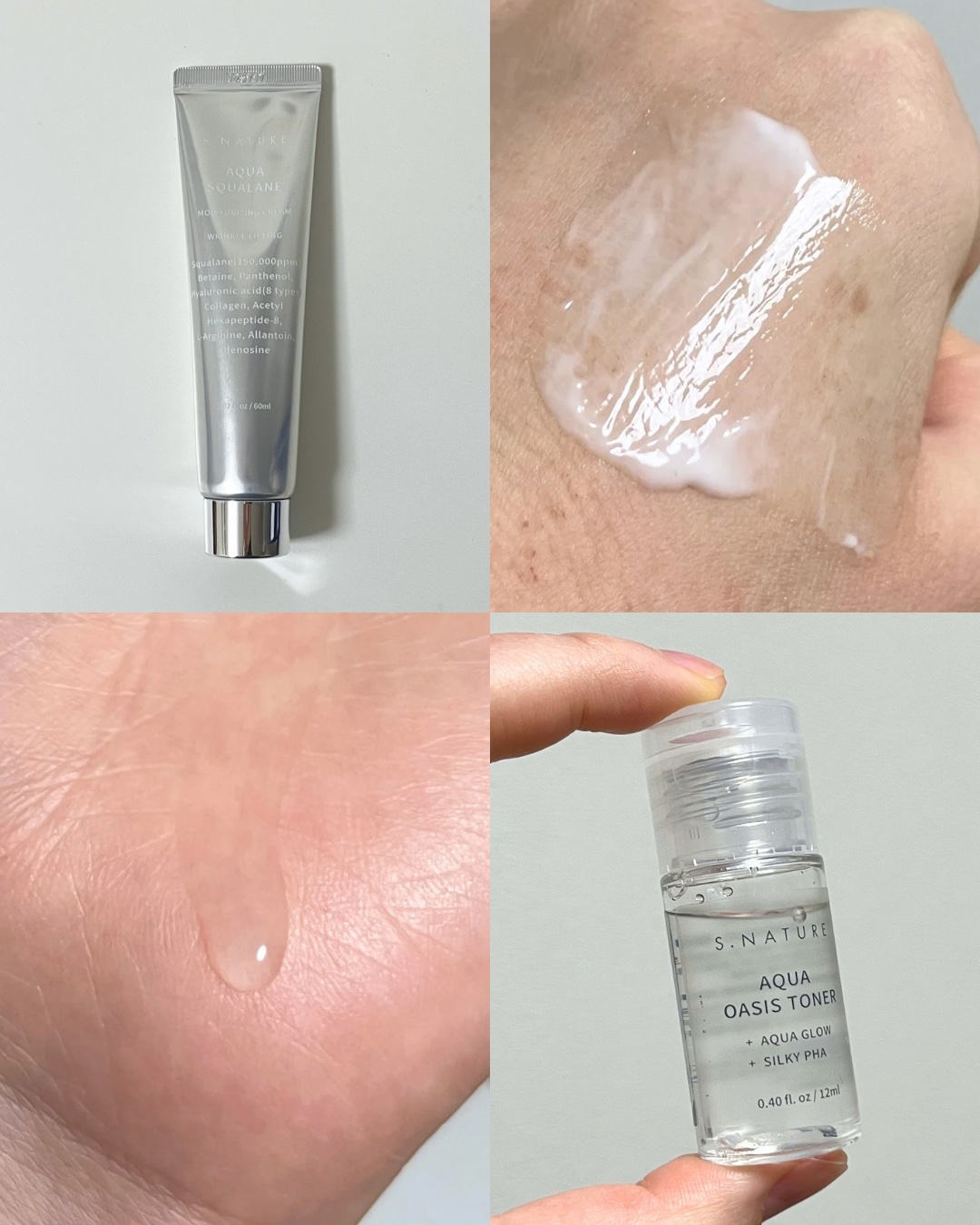 アクアスクワランモイスチャークリーム/S.NATURE/フェイスクリームを使ったクチコミ（2枚目）