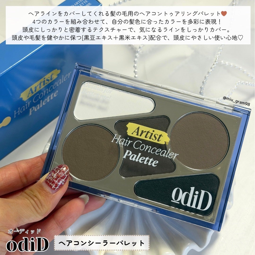 アーティストライン ヘアコンシーラーパレット/odiD/その他スタイリングを使ったクチコミ(2枚目)