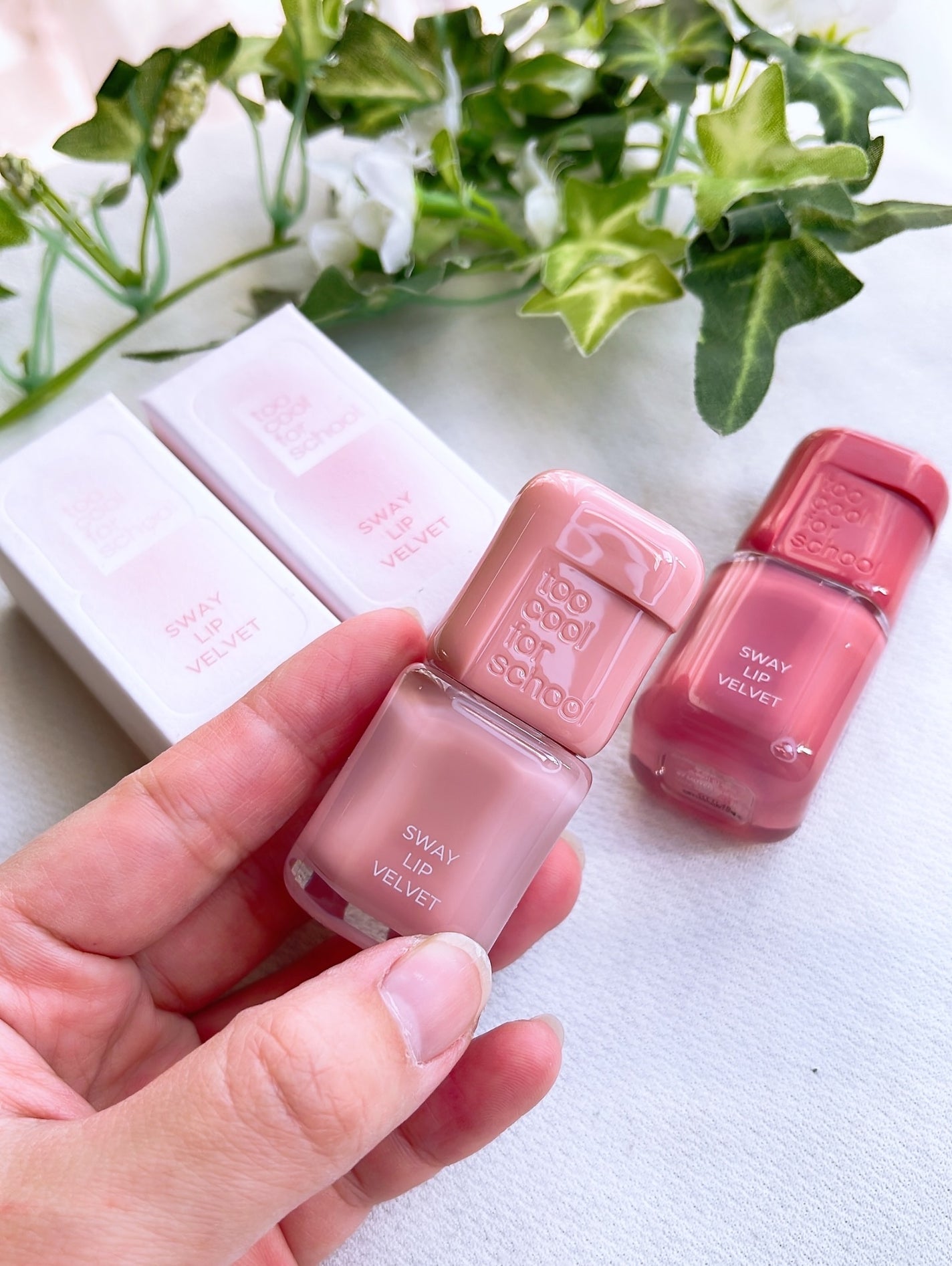 スウェイリップベルベット/too cool for school/リップティントを使ったクチコミ(2枚目)