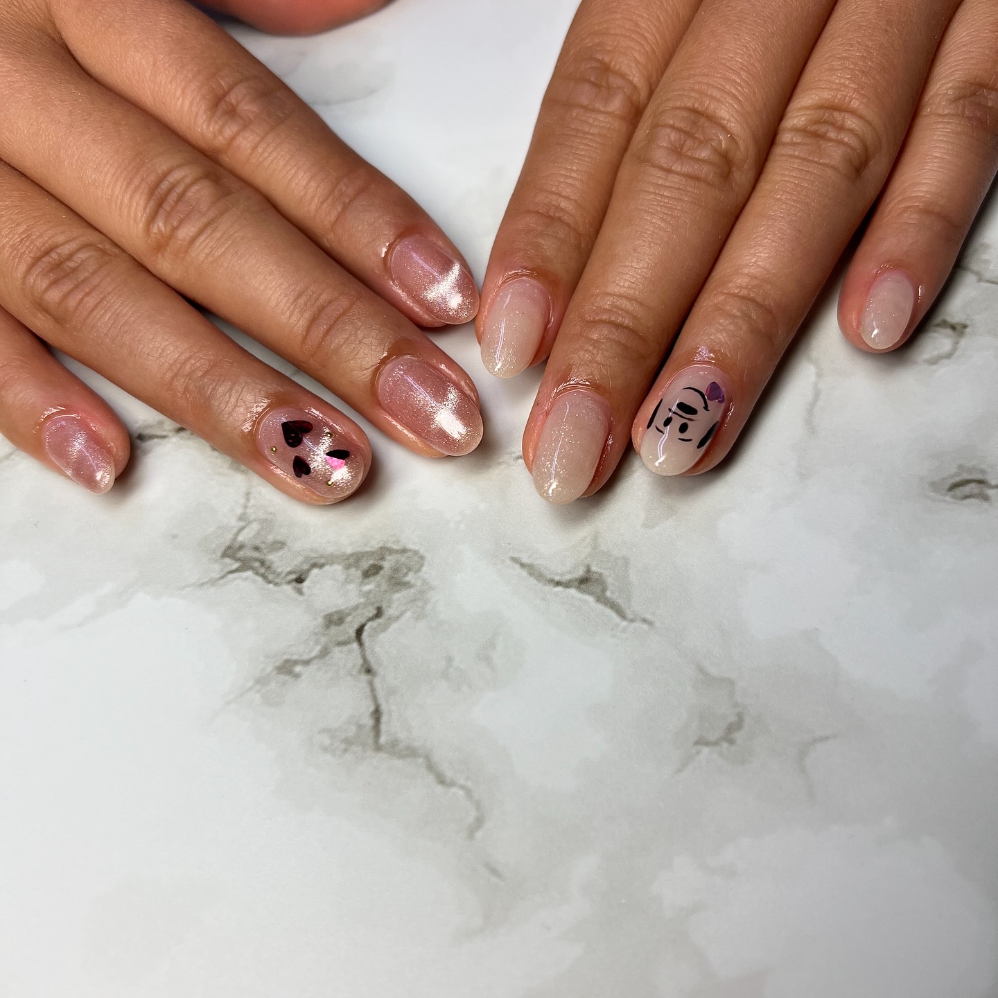 #ネイル,#ニュアンスネイル,#ジェルネイル,#ギャルネイル,#ネイル,#城陽ネイルのネイルデザイン