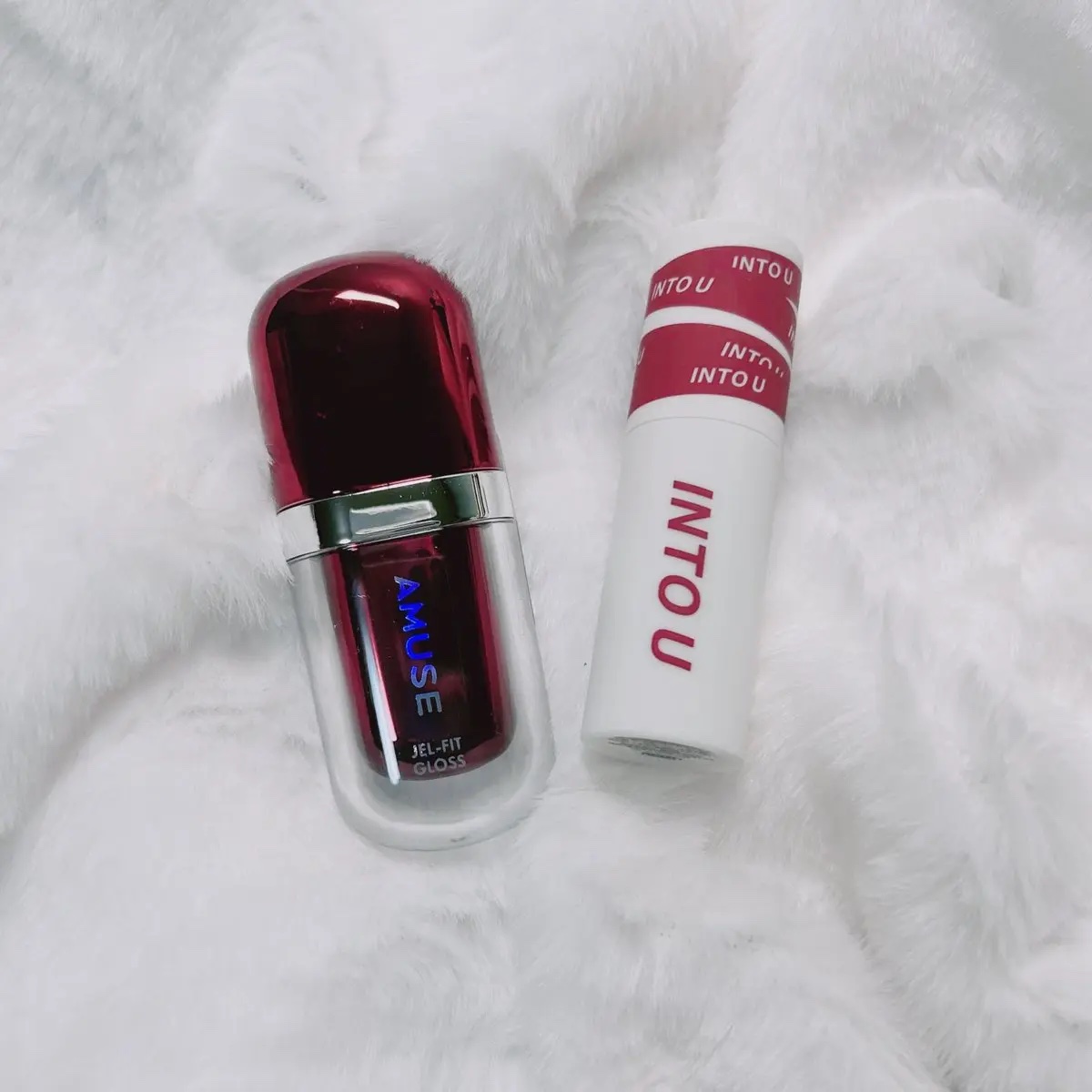 スーパーマットリップ＆チークマッド/INTO U/口紅を使ったクチコミ（1枚目）