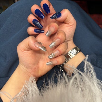 cst on LIPS 「💙🌹🩶🥀🩶🌹💙menu…☑︎デザイン自由コース7.000円☑︎..」(1枚目)