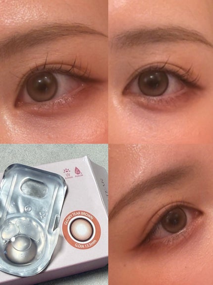 Glowy Tear 1day/OLENS/ワンデー(1DAY)カラコンを使ったクチコミ(2枚目)