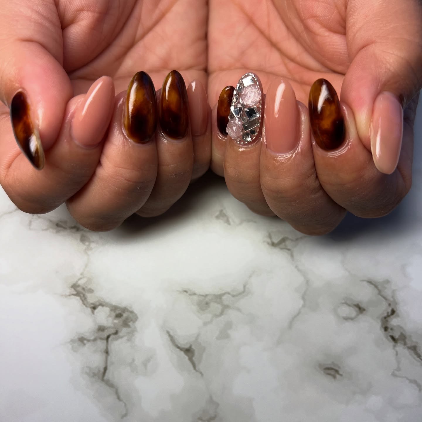 #ネイル,#ニュアンスネイル,#ジェルネイル,#ギャルネイル,#ネイル,#城陽ネイルのネイルデザイン