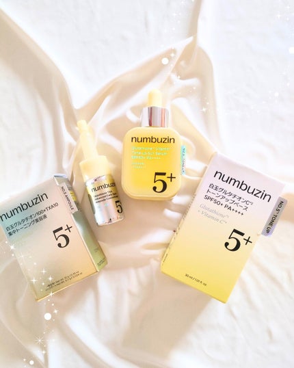 5番 白玉グルタチオンCトーンアップベース SPF50+ PA++++/numbuzin/化粧下地を使ったクチコミ(6枚目)