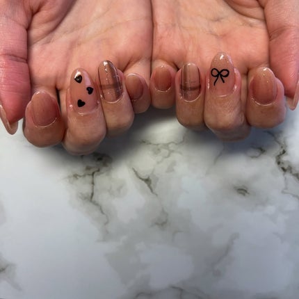 cst on LIPS 「#最旬ちゅるんネイルmenu…☑︎デザイン自由コース7.000..」(2枚目)