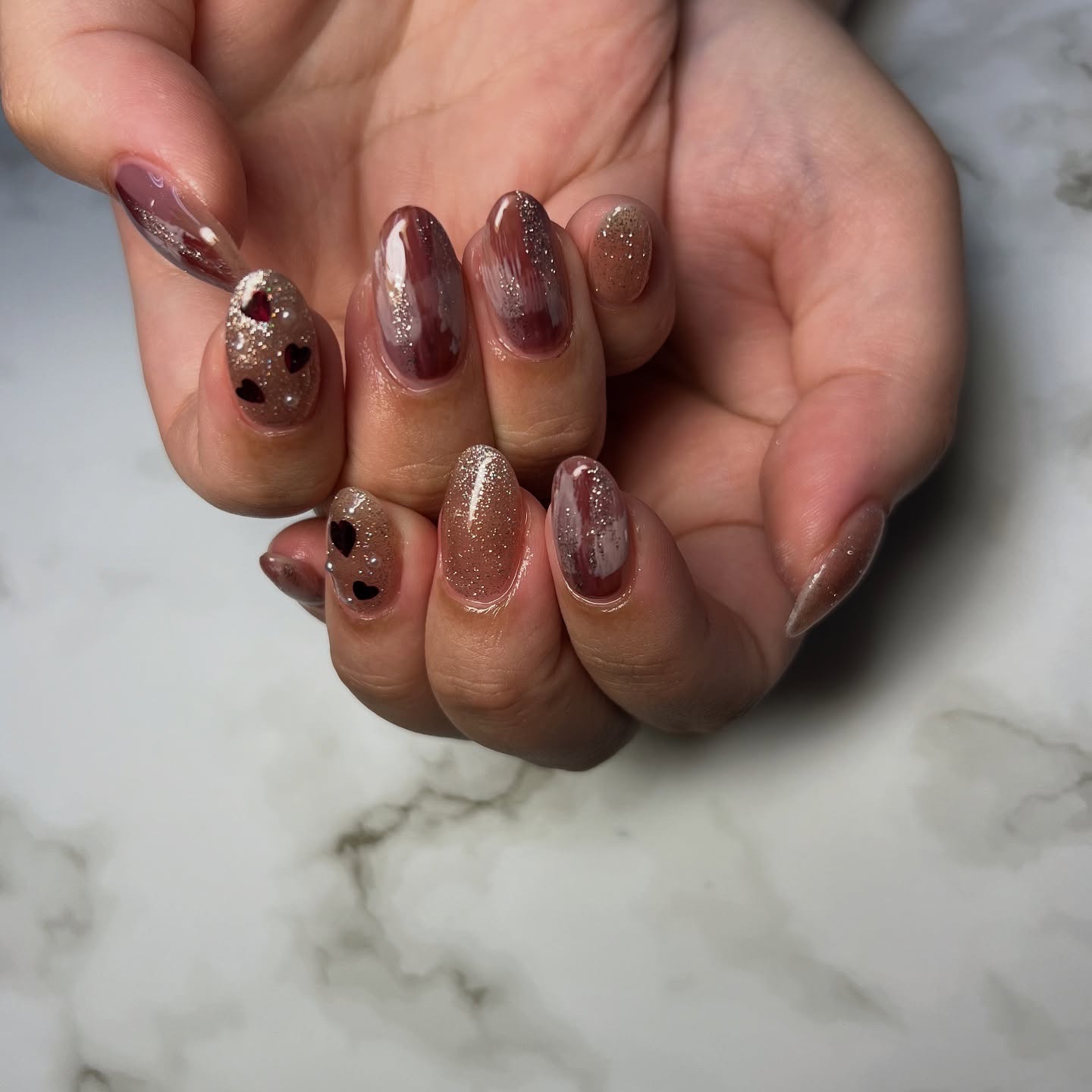 #ネイル,#ニュアンスネイル,#ジェルネイル,#ギャルネイル,#ネイル,#城陽ネイルのネイルデザイン