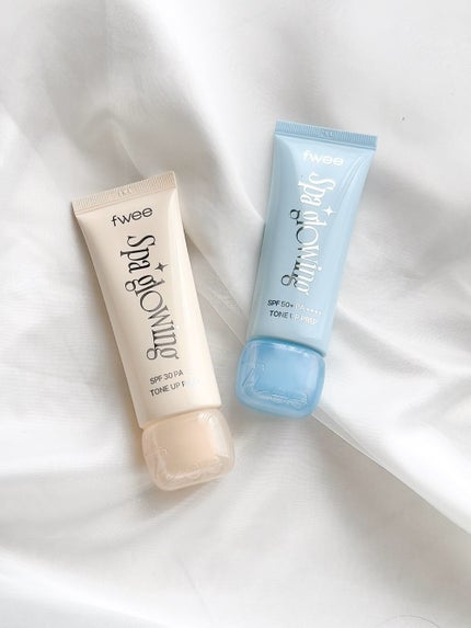 スパグロウUVトーンアップベース/fwee/化粧下地を使ったクチコミ(2枚目)