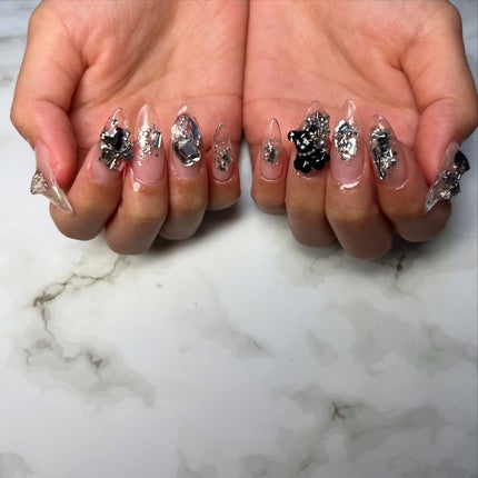 #ネイル,#ニュアンスネイル,#ジェルネイル,#ギャルネイル,#ネイル,#城陽ネイルのネイルデザイン