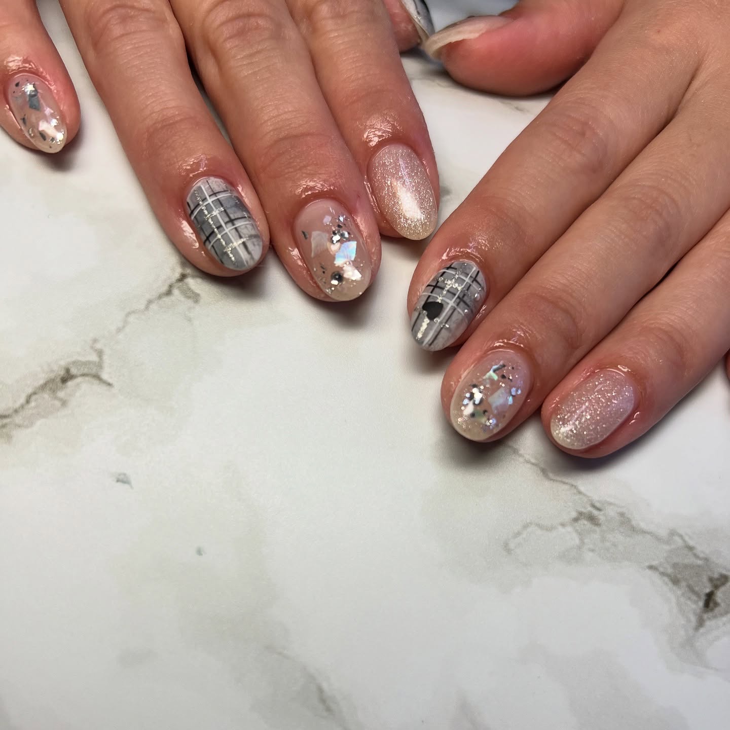 #ネイル,#ニュアンスネイル,#ジェルネイル,#ギャルネイル,#ネイル,#城陽ネイルのネイルデザイン