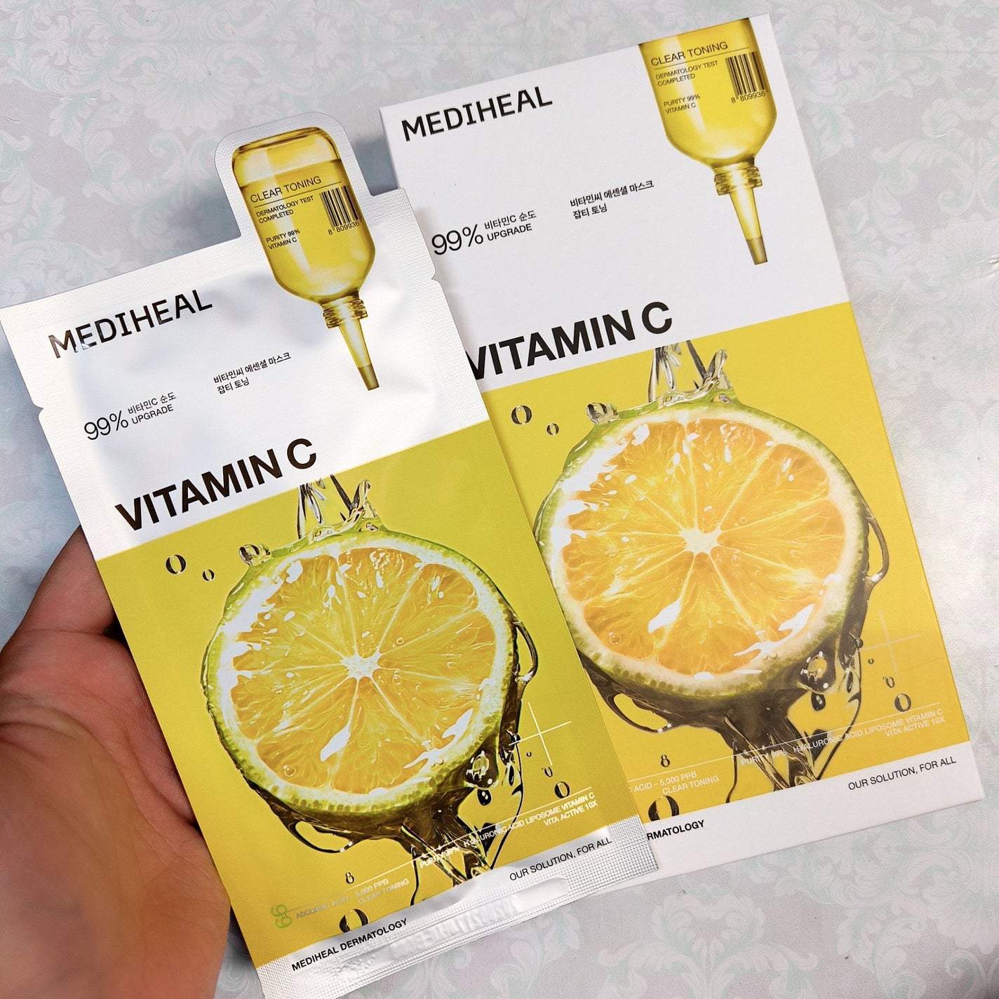 ビタミンC エッセンシャルマスククリアトーニング/MEDIHEAL/シートマスク・パックを使ったクチコミ(2枚目)