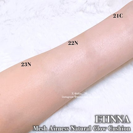 エティナ メッシュエアネス ナチュラルグロウ クッション/ETINNA/クッションファンデーションを使ったクチコミ(3枚目)