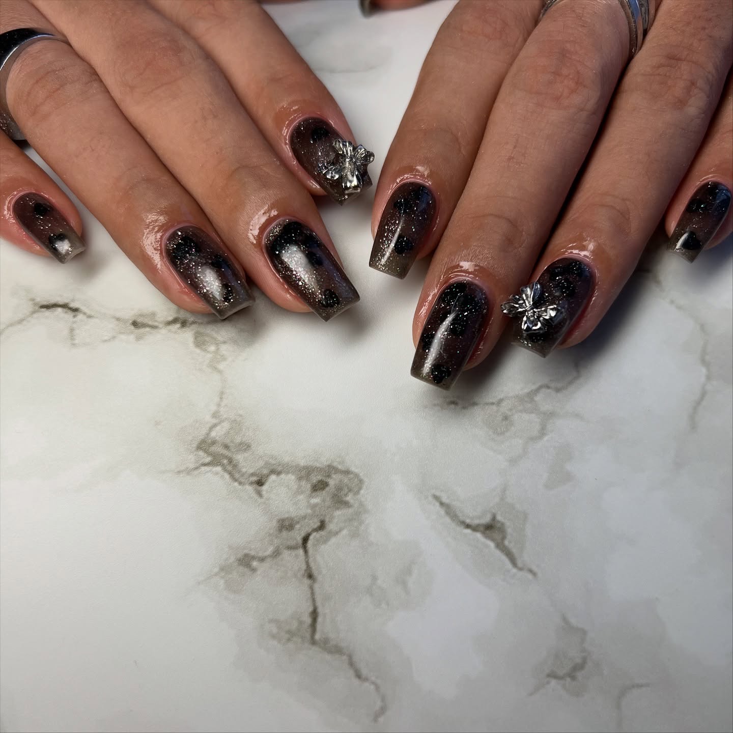 #秋ネイル,#ネイル,#ニュアンスネイル,#ジェルネイル,#ギャルネイル,#ネイル,#城陽ネイルのネイルデザイン