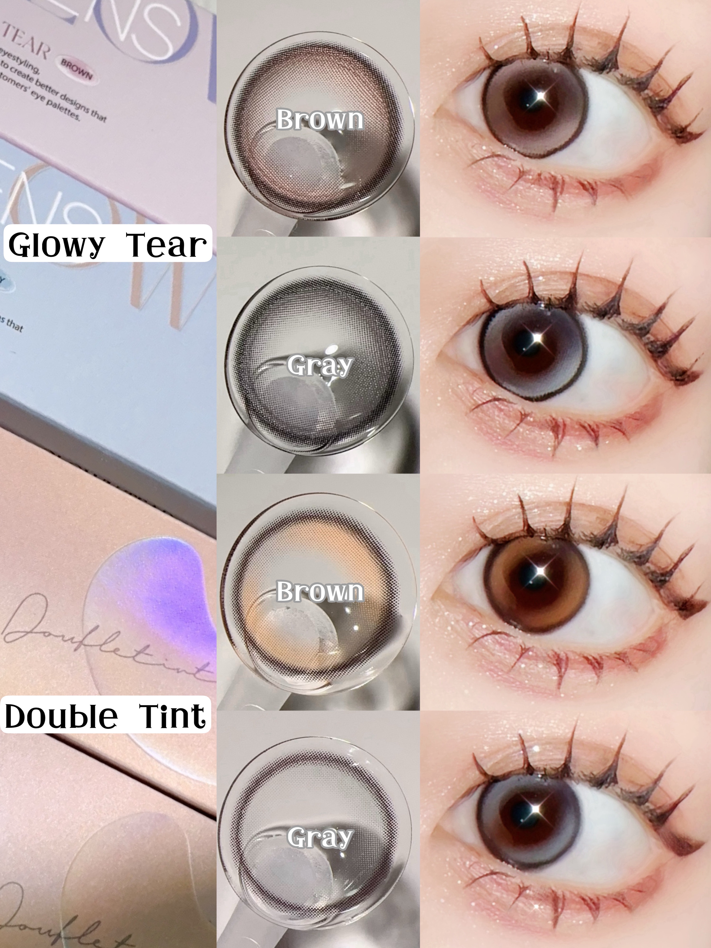 Glowy Tear 1day/OLENS/ワンデー（１DAY）カラコンを使ったクチコミ（2枚目）