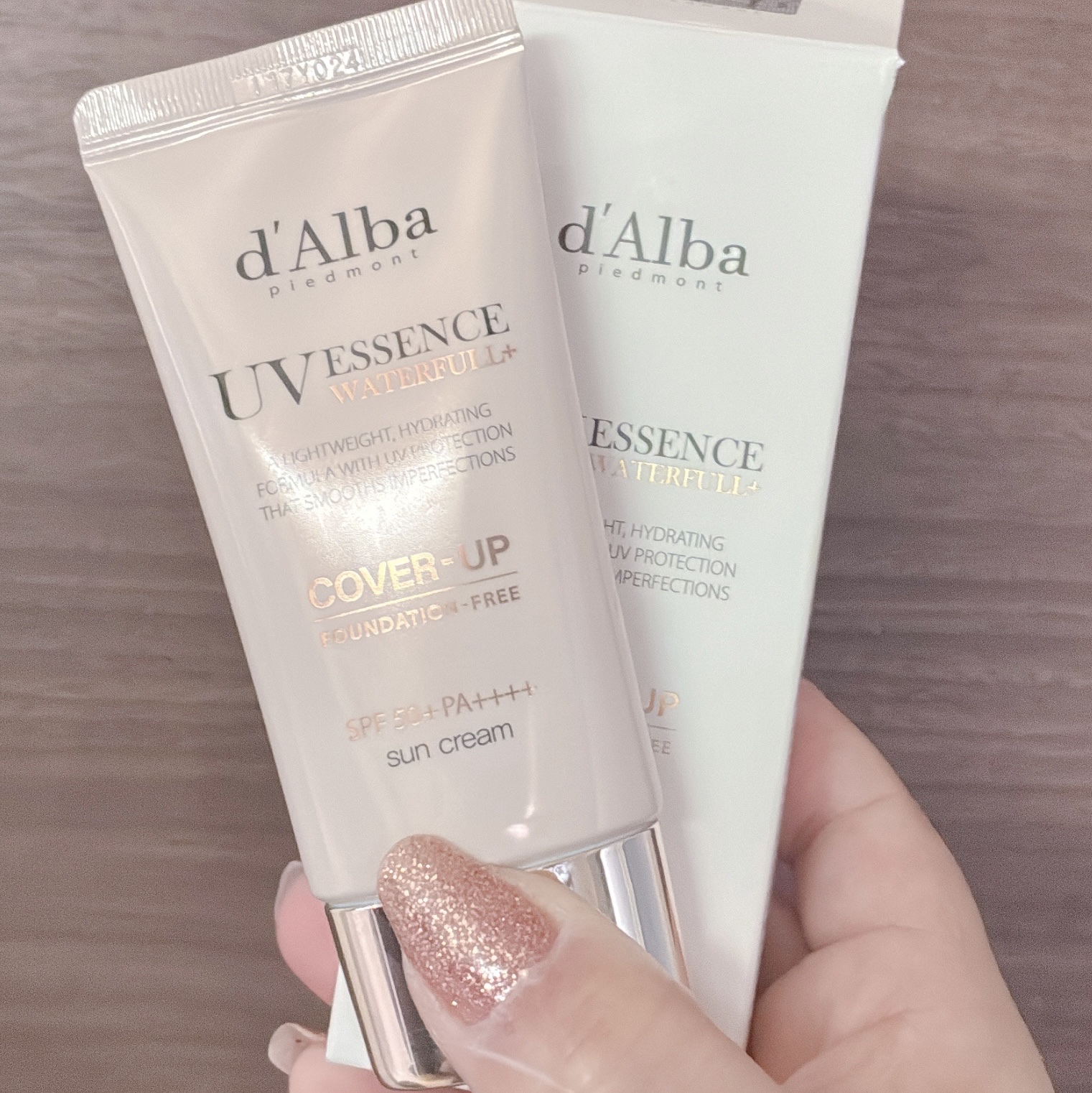 ウォータフルトーンアップサンクリーム（カバーベージュ）/ダルバ/日焼け止め・UVケアを使ったクチコミ（1枚目）