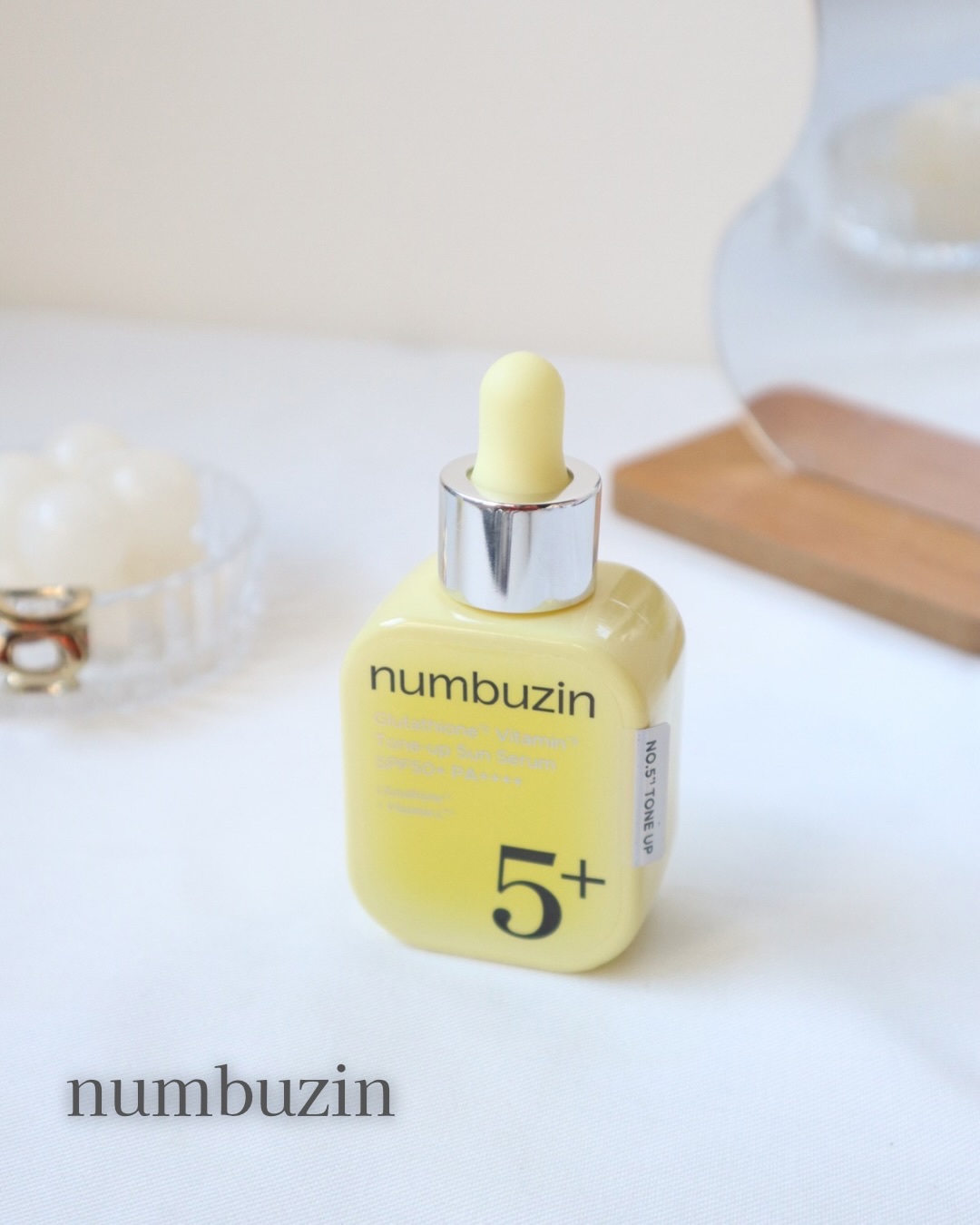 5番 白玉グルタチオンCトーンアップベース SPF50+ PA++++/numbuzin/化粧下地を使ったクチコミ（1枚目）