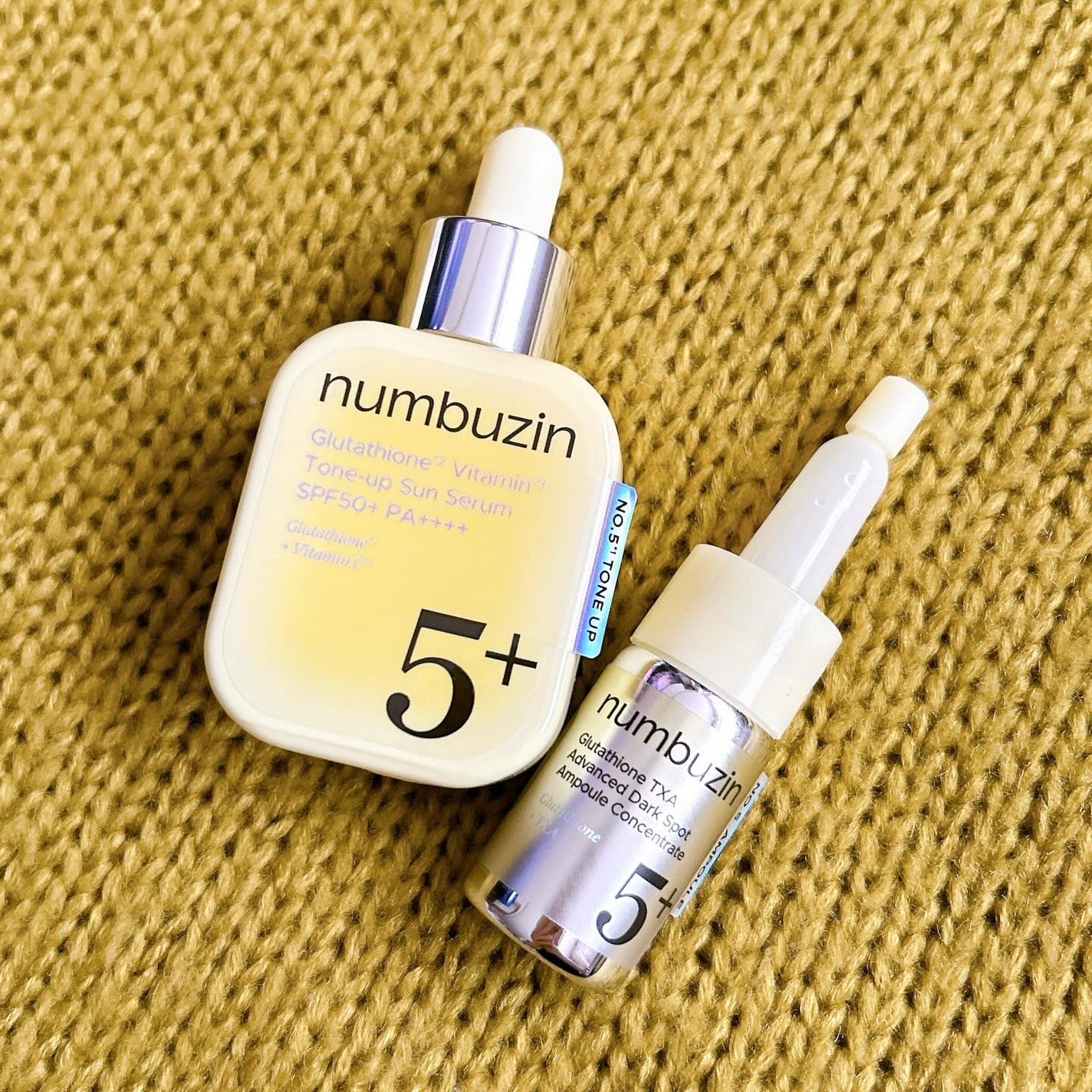 5番 白玉グルタチオンCトーンアップベース SPF50+ PA++++/numbuzin/化粧下地を使ったクチコミ(7枚目)