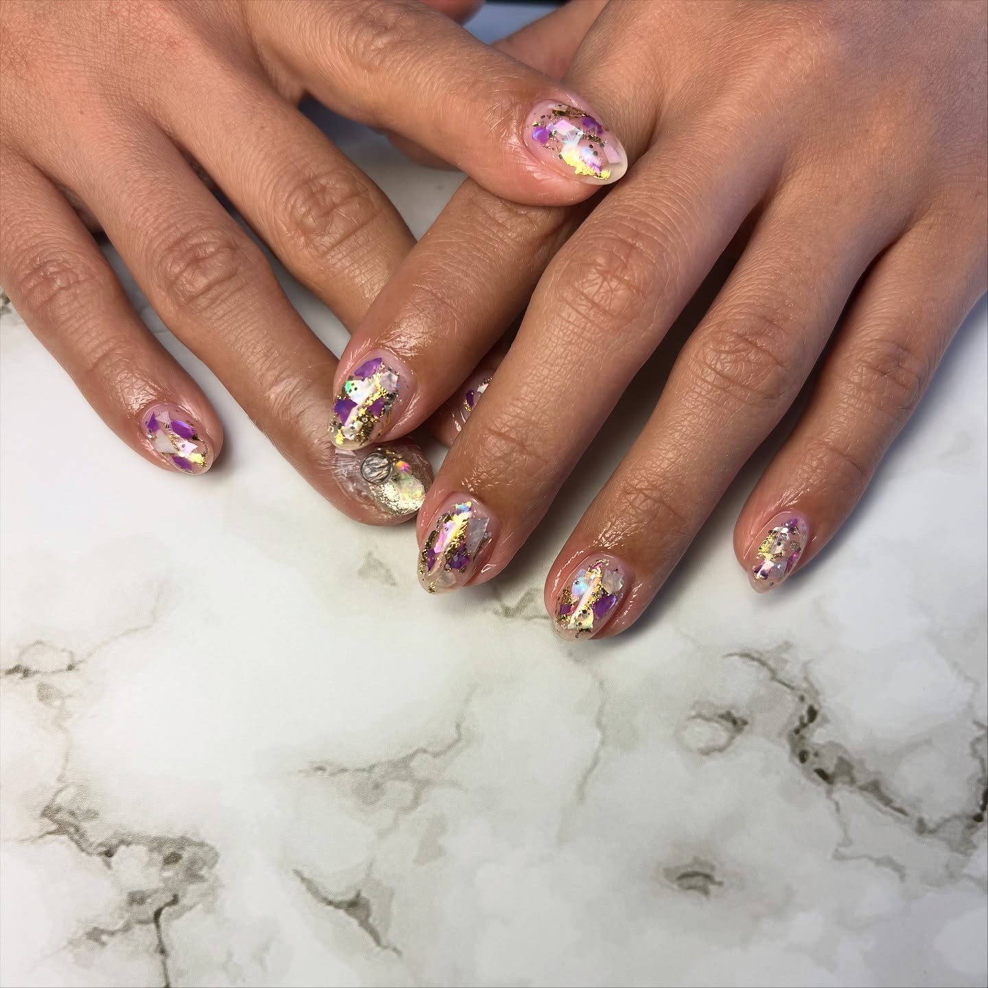 #ネイル,#ニュアンスネイル,#ジェルネイル,#ギャルネイル,#ネイル,#城陽ネイルのネイルデザイン