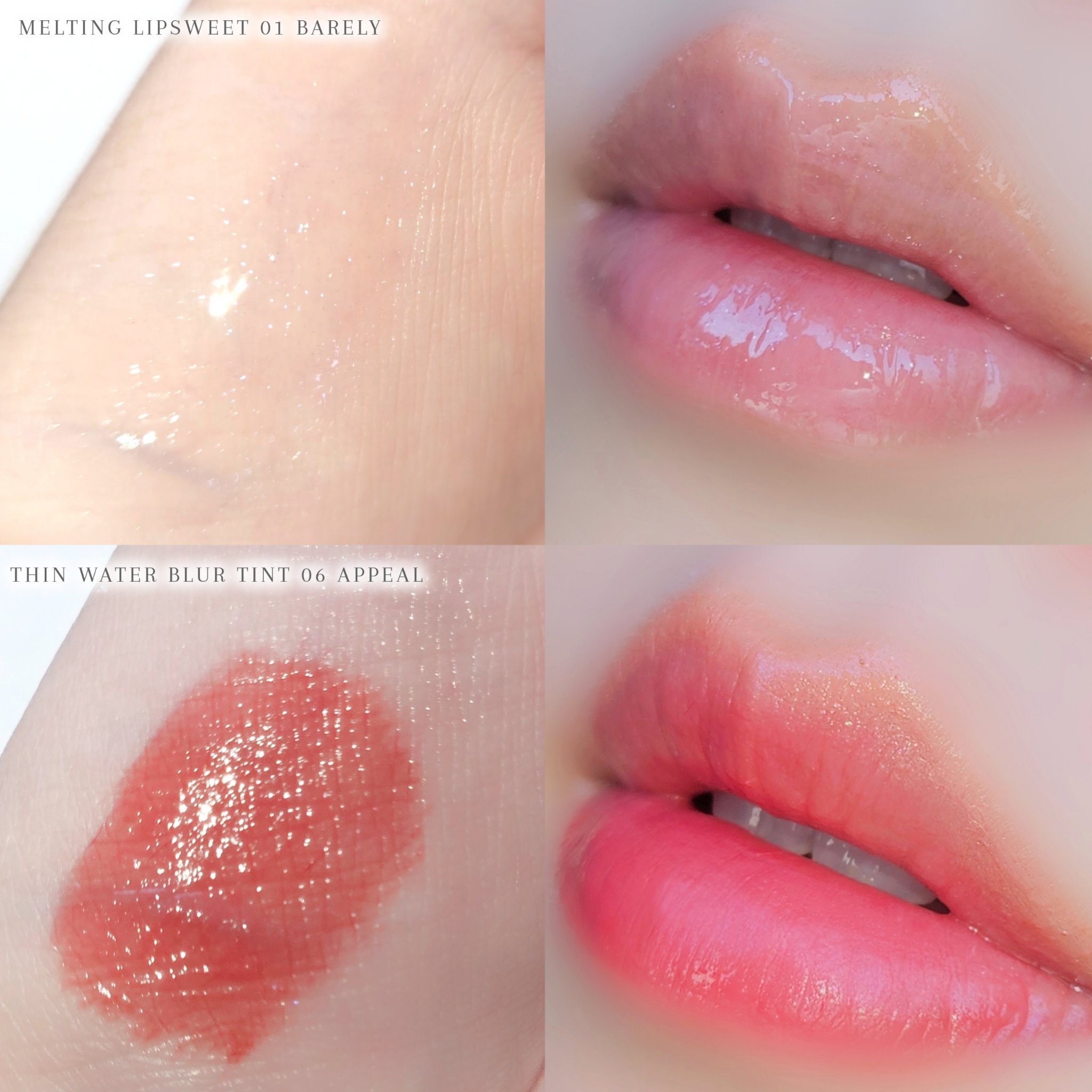 メルティングリップスウィート 01 BARELY ベアリ/BRAYE/口紅を使ったクチコミ（3枚目）
