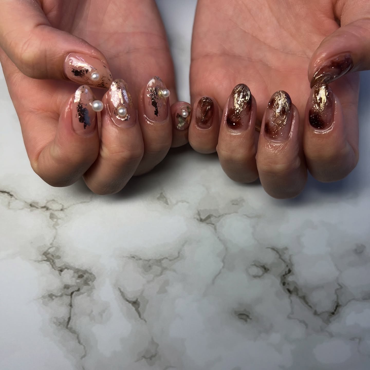 #ネイル,#ニュアンスネイル,#ジェルネイル,#ギャルネイル,#ネイル,#城陽ネイルのネイルデザイン