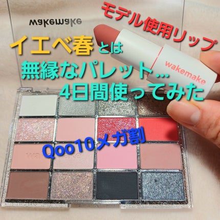 ソフトブラーリングアイパレット/wakemake/アイシャドウパレットを使ったクチコミ(1枚目)