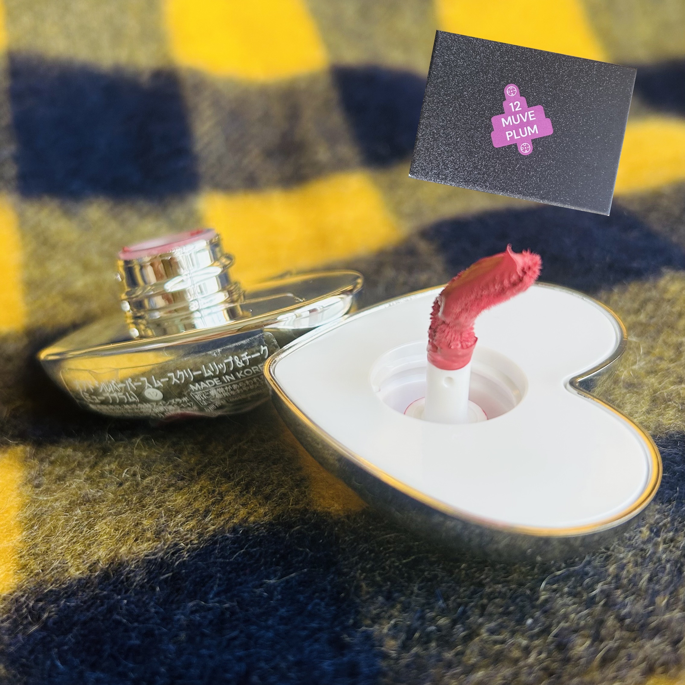 シルバーパース ムースクリーム リップ＆チーク 12 ミューブプラム/oiad/ジェル・クリームチークを使ったクチコミ（3枚目）