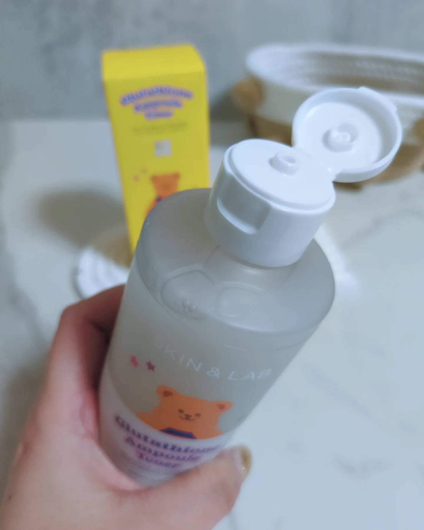 SKIN&LAB グルタチオンアンプルトナーのクチコミ「SKIN＆LAB
ウィグルウィグルパッケージ
グルタチオントナー

パケ♡可愛すぎる♡

純度.....」（3枚目）