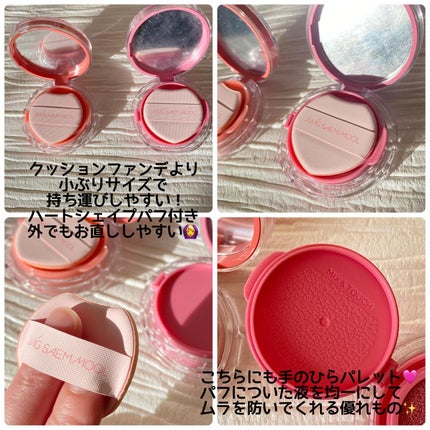 アーティストクッションブラッシュ/JUNG SAEM MOOL/リキッドチークを使ったクチコミ(3枚目)