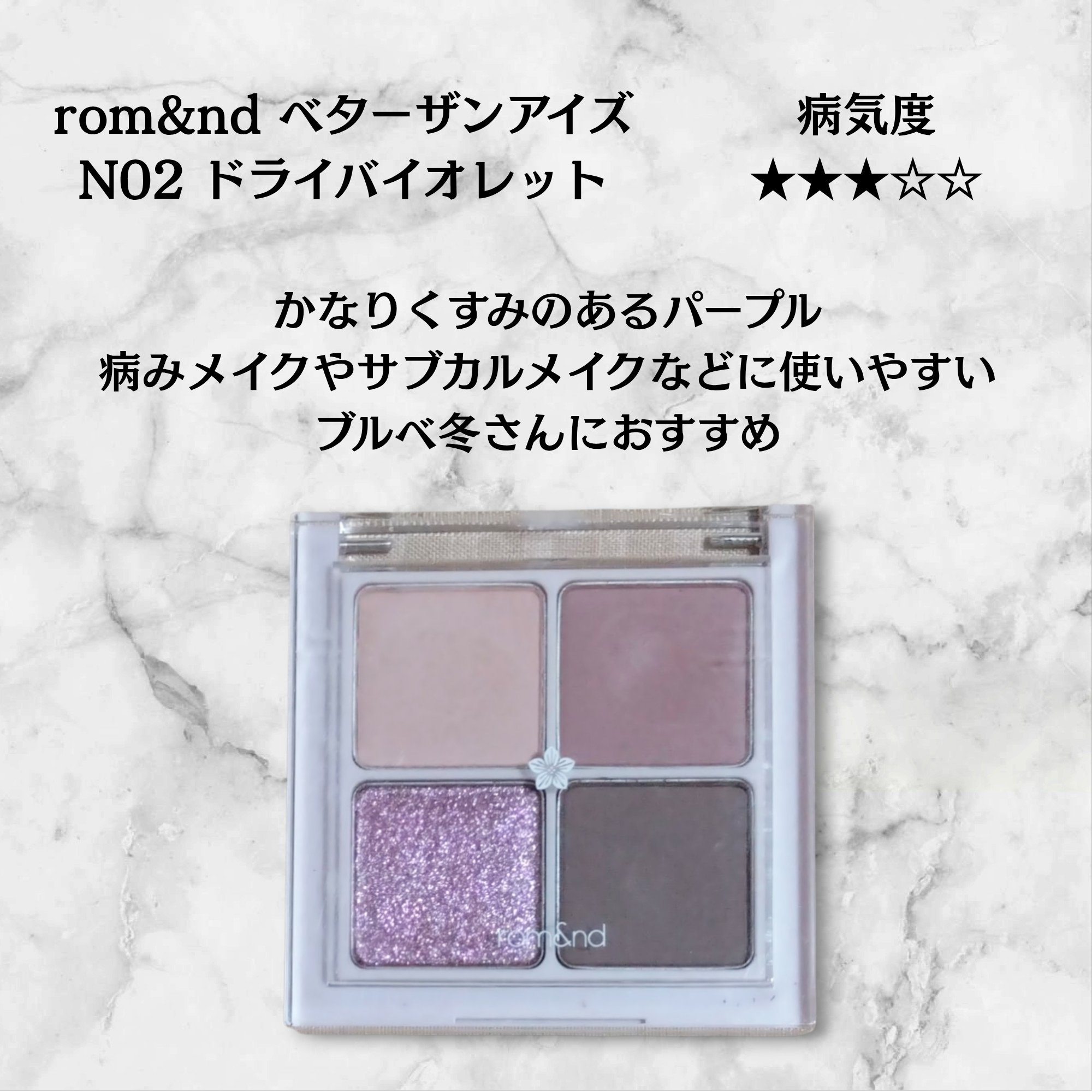 ベターザンアイズ ミルクシリーズ/rom&nd/アイシャドウパレットを使ったクチコミ（3枚目）