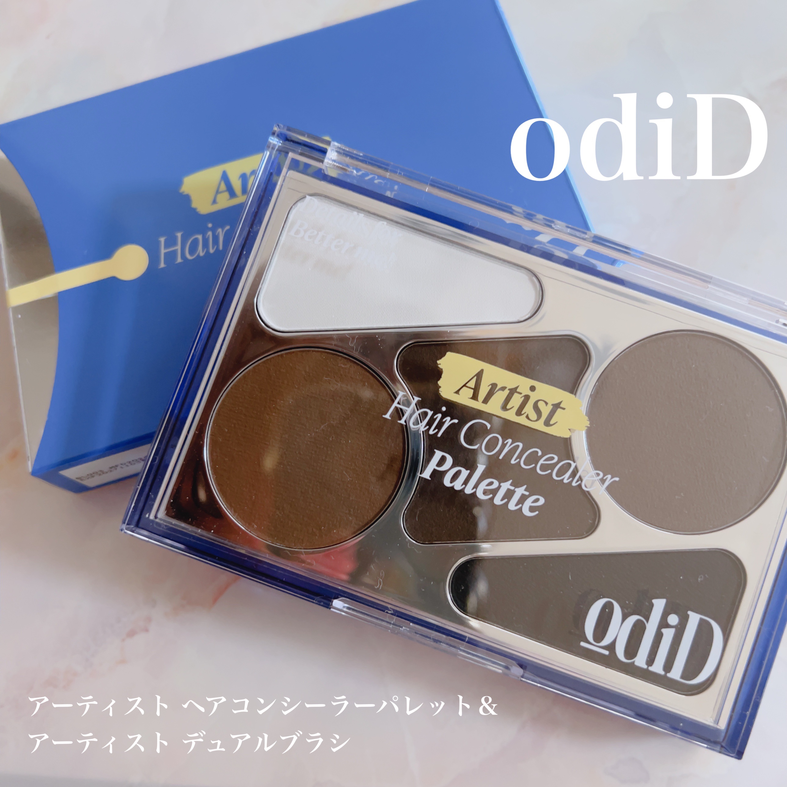  ヘアコンシーラーパレット&アーティスト デュアルブラシ/odiD/その他スタイリングを使ったクチコミ（1枚目）