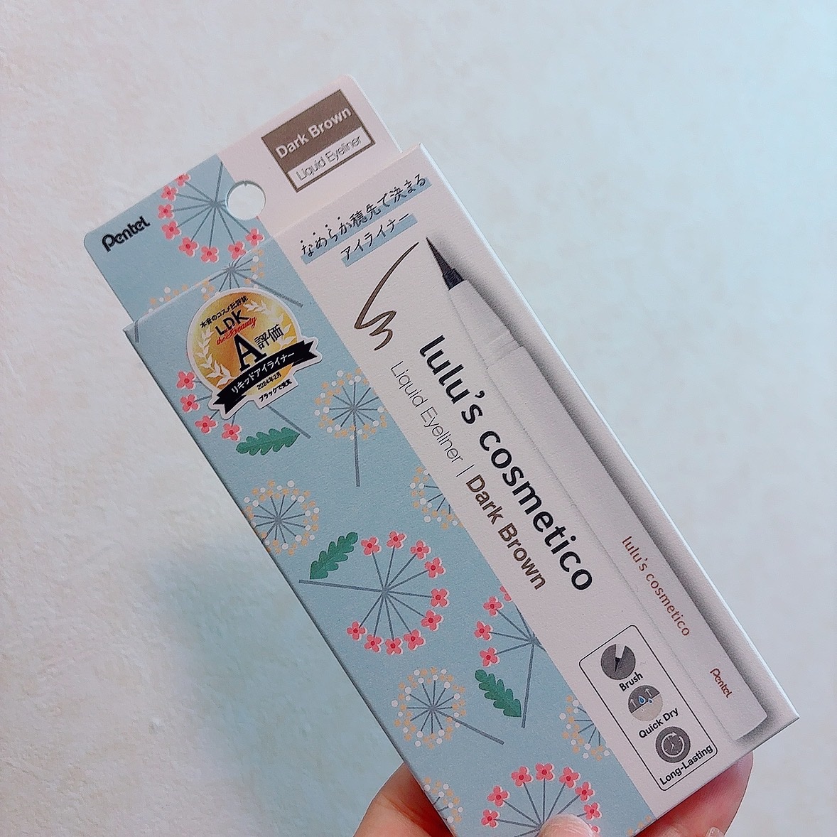 リキッドアイライナー ダークブラウン/ルルズコスメティコ/リキッドアイライナーを使ったクチコミ（1枚目）