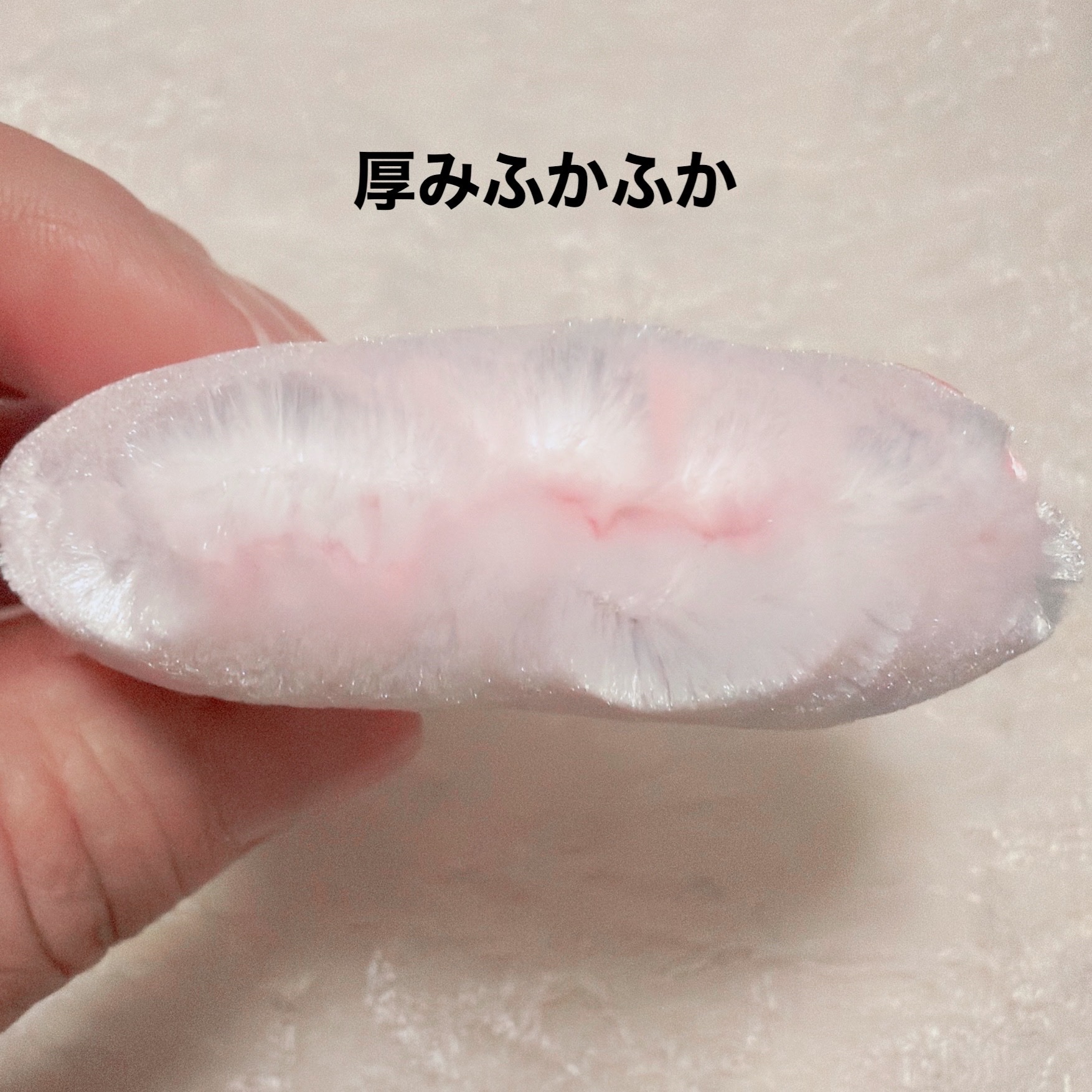 ビロードタッチパフ 2P/ロージーローザ/パフ・スポンジを使ったクチコミ（3枚目）