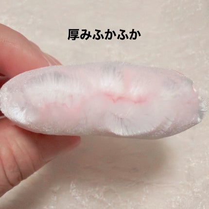 ビロードタッチパフ 2P/ロージーローザ/パフ・スポンジを使ったクチコミ(3枚目)