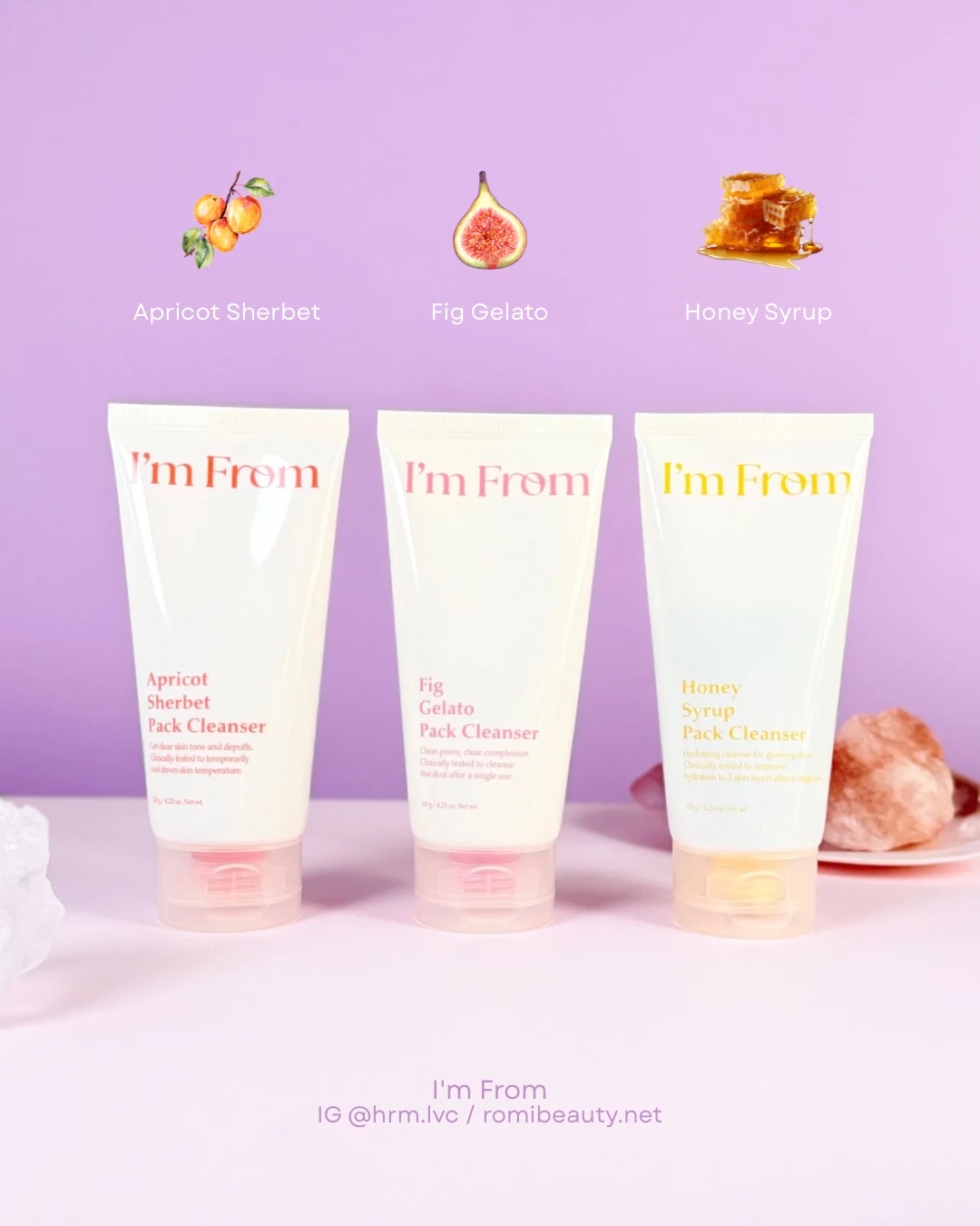 フィグジェラートパッククレンザー/I'm from/洗顔フォームを使ったクチコミ（1枚目）