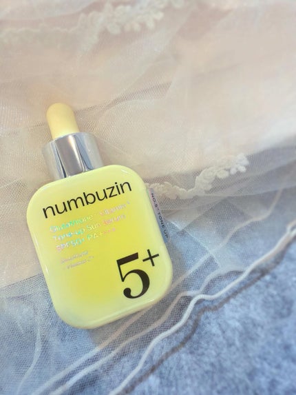 5番 白玉グルタチオンCトーンアップベース SPF50+ PA++++/numbuzin/化粧下地を使ったクチコミ(2枚目)