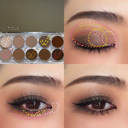 ライトオンアイズシャドウパレット/ルミル/アイシャドウパレットを使ったクチコミ(5枚目)