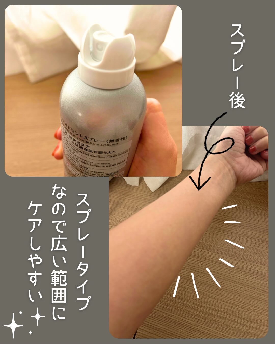 デオドラントスプレー（無香性）/エージーデオ24/デオドラント・制汗剤を使ったクチコミ（3枚目）