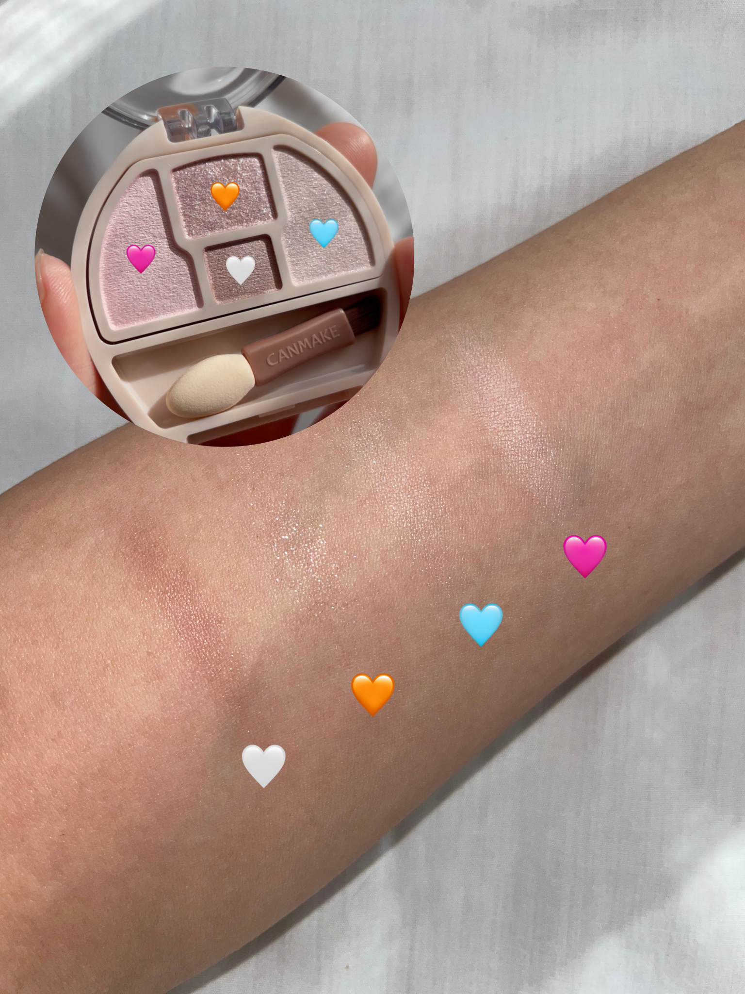 プランぷくコーデアイズNeo/キャンメイク/アイシャドウを使ったクチコミ（2枚目）