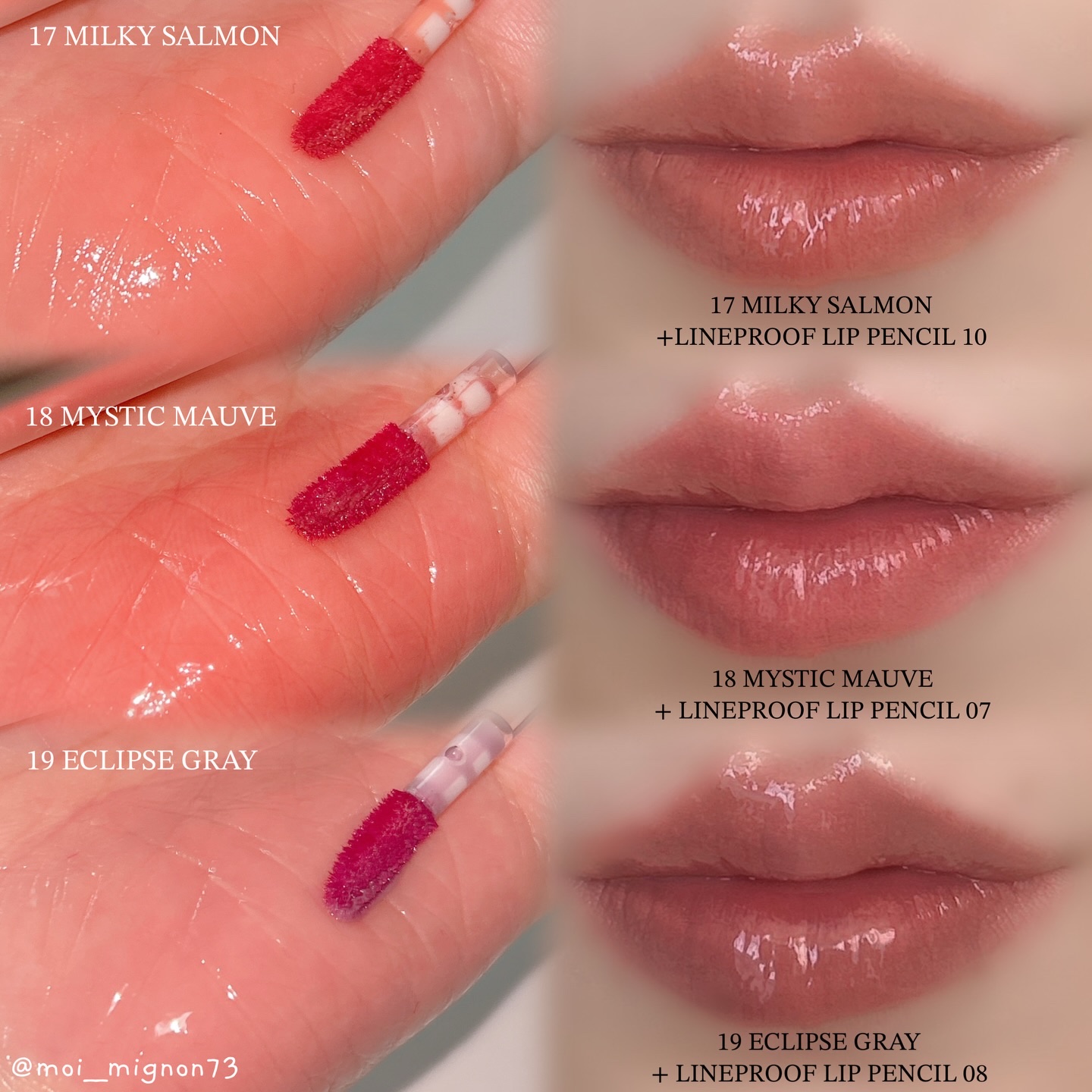 ドットオンムードワンウェイグロイティント 17 ミルキーサーモン/Heart Percent/リップティントを使ったクチコミ（2枚目）