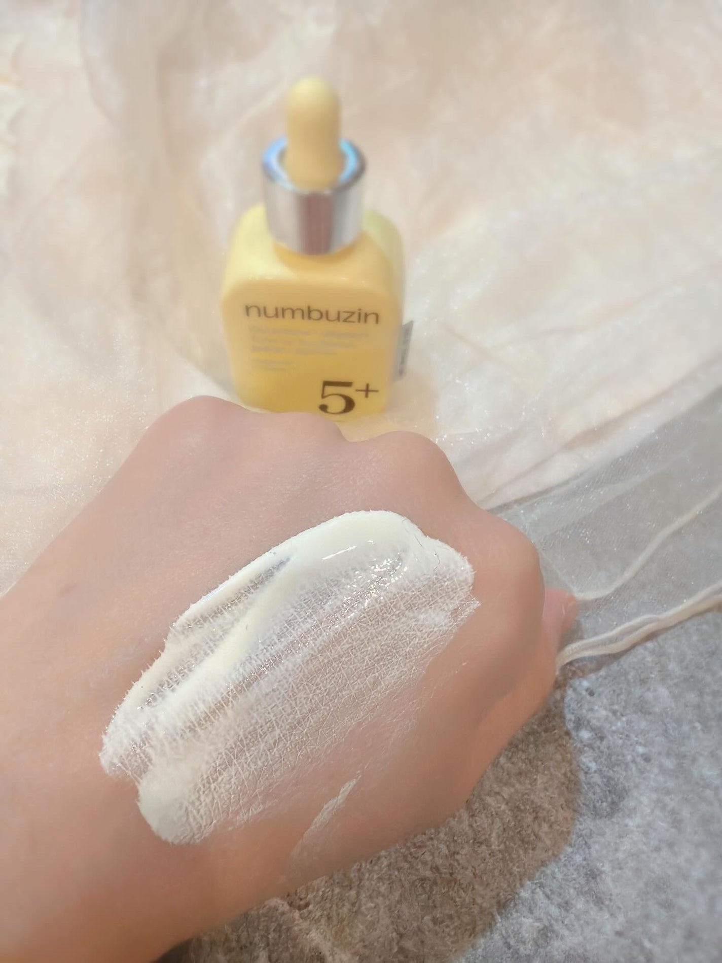 5番 白玉グルタチオンCトーンアップベース SPF50+ PA++++/numbuzin/化粧下地を使ったクチコミ(4枚目)