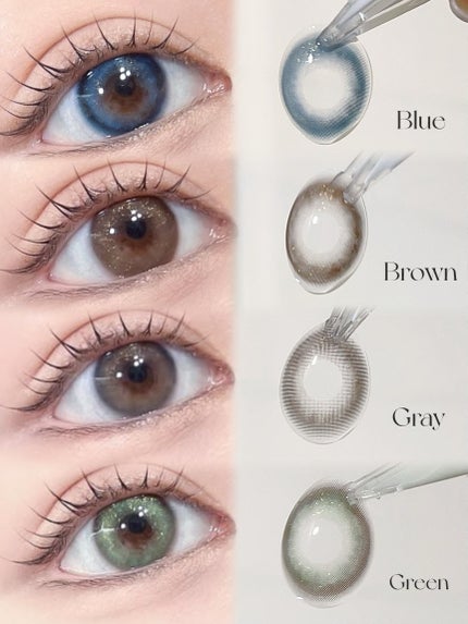 Angie Brown/MANY LENS/カラーコンタクトレンズを使ったクチコミ(7枚目)