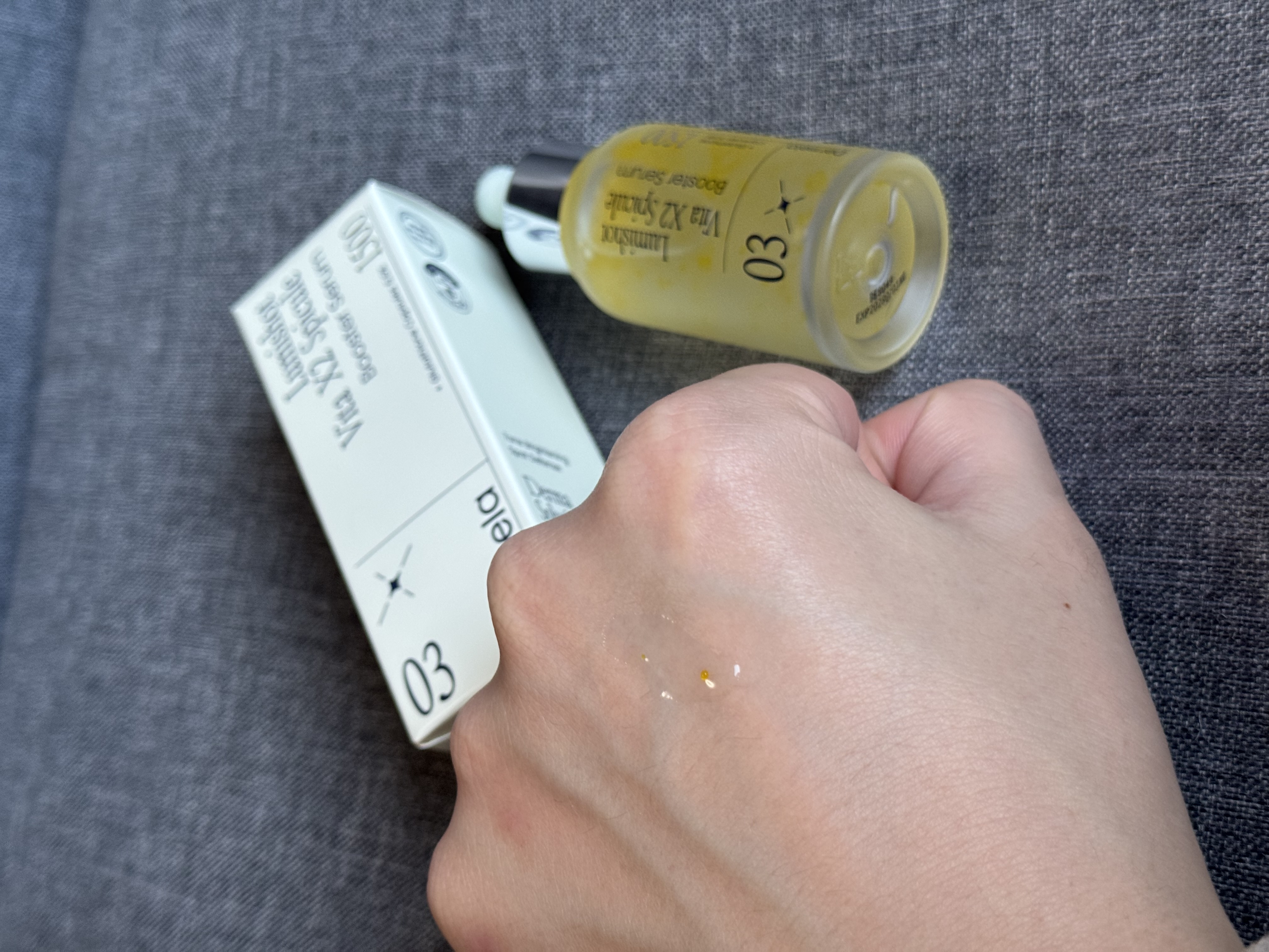 ダーメラ ルミショット・Wビタセラム/Dermela/美容液を使ったクチコミ（2枚目）